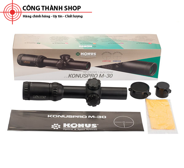 Ống ngắm chống nhảy tâm Konus Pro M30 1-6x24