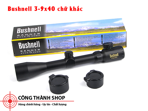 Ống ngắm Bushnell khắc chữ vàng 3-9x40