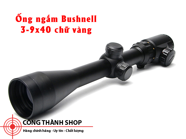 Ống ngắm Bushnell 3-9x40 chữ vàng khắc