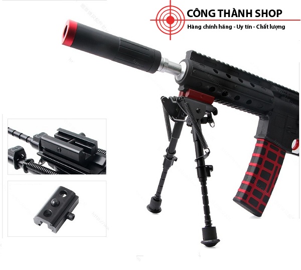 Chân đỡ súng Airsoft dạng lò xo gắn chốt hoặc rãnh 11, chân vừa Y05