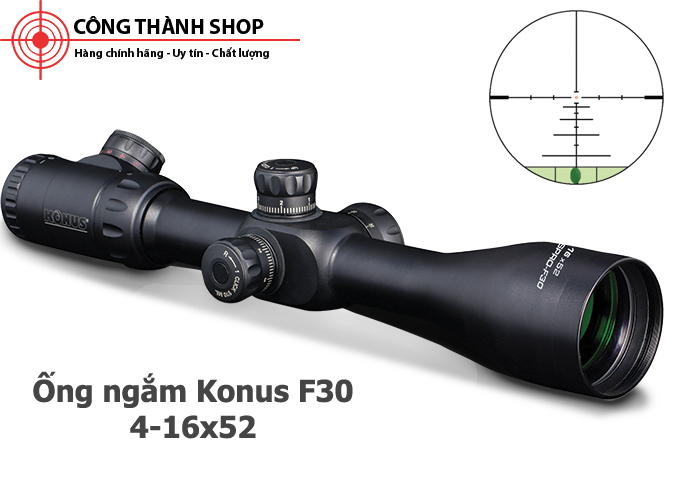 Ống ngắm chống nhảy tâm Konus F30 4-16x52