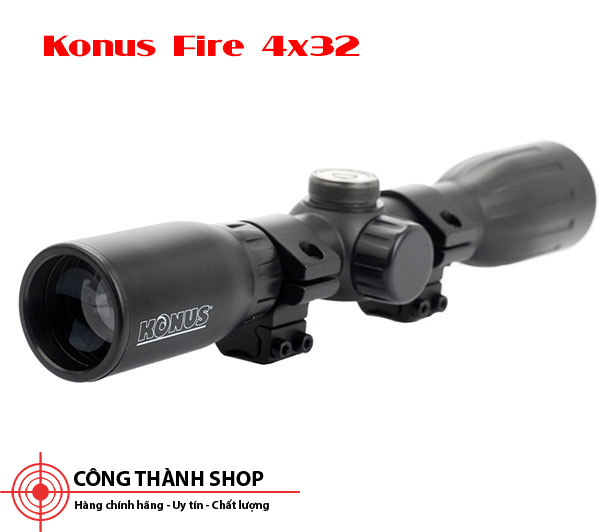 Ống ngắm chính hãng giá rẻ Konus Fire 4x32