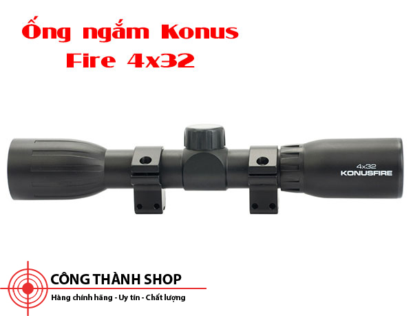 Ống ngắm chính hãng giá rẻ Konus Fire 4x32