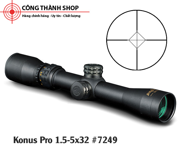 Ống ngắm Konus Pro 1.5-5x32