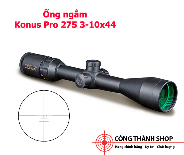 Ống ngắm chính hãng konus Pro 275 3-10x44