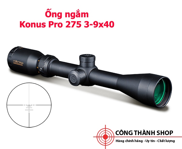 Ống ngắm chính hãng Konus Pro 275 3-9x40