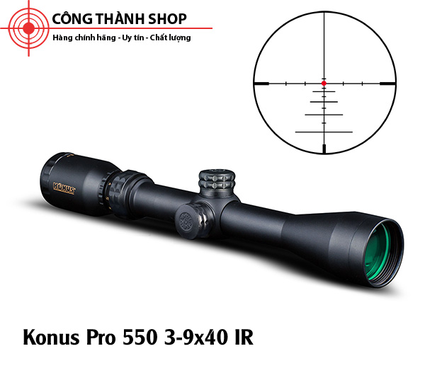 Ống ngắm Konus Pro 550 3-9x40 IR