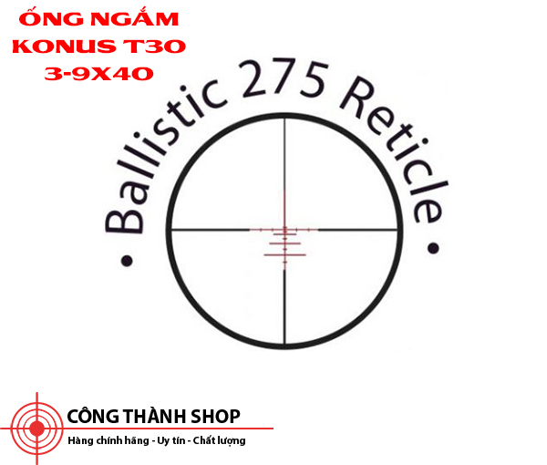 Ống ngắm Konus Pro T30 3-9x40