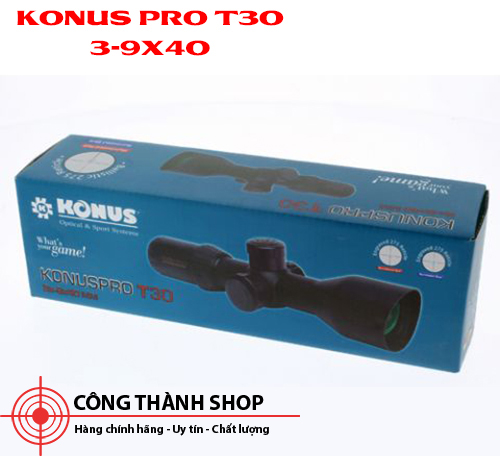 Ống ngắm Konus Pro T30 3-9x40