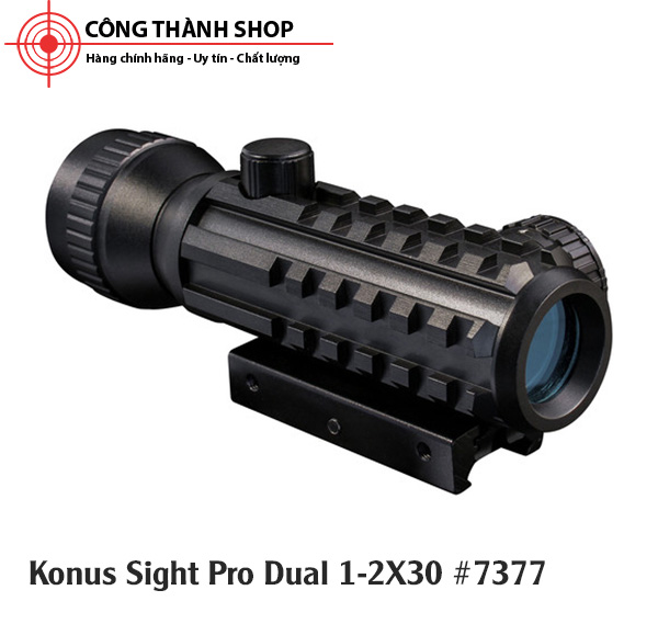 Ống ngắm reddot Konus dual 1-2x30 Sight-Pro