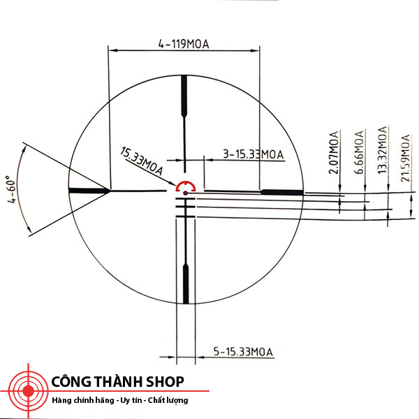 Kính ngắm nhỏ gọn Konus Sight Pro PTS2 3x30