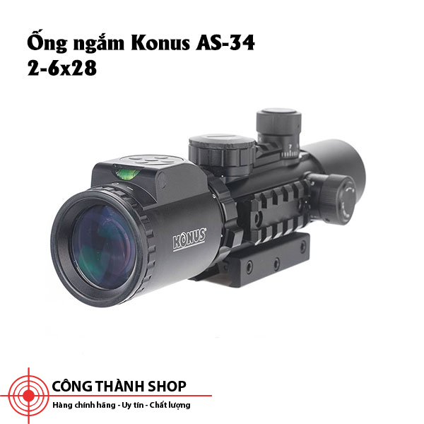 ỐNG NGẮM KONUS AS-34 2-6X28