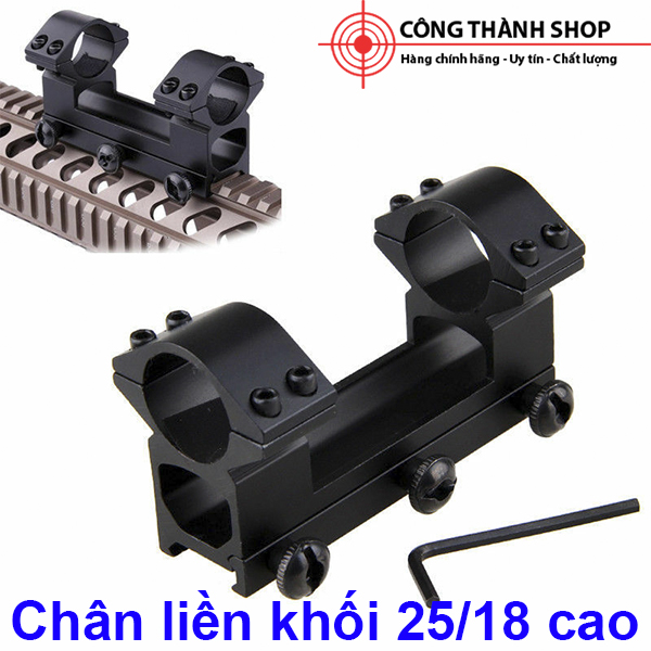 Chân liền khối Bắt Ống Ngắm 25/18/4 Ốc Cao