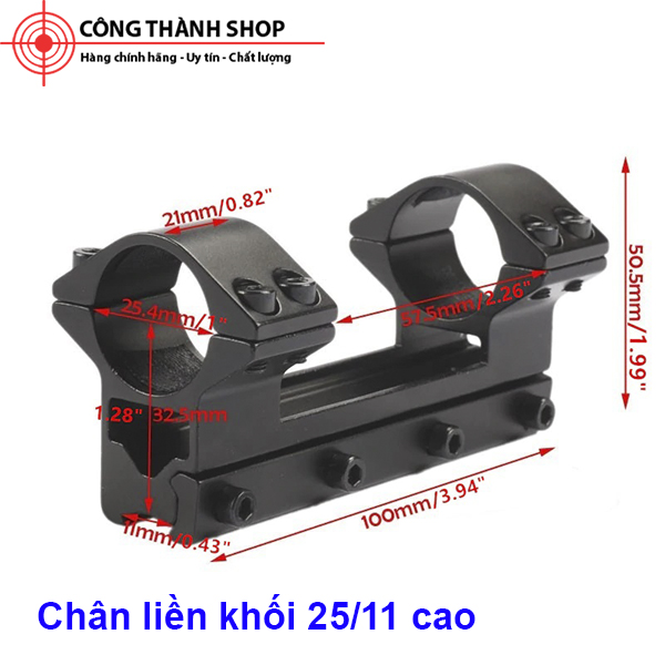 CHÂN ỐNG NGẮM LIỀN KHốI  25/11 CAO