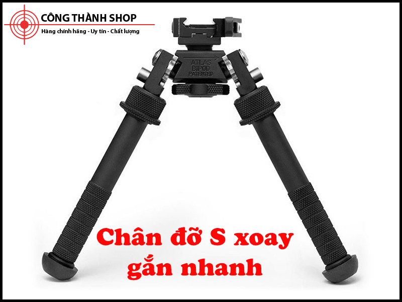 Chân đỡ súng kẹp rãnh gắn nhanh đa năng xoay 360 độ