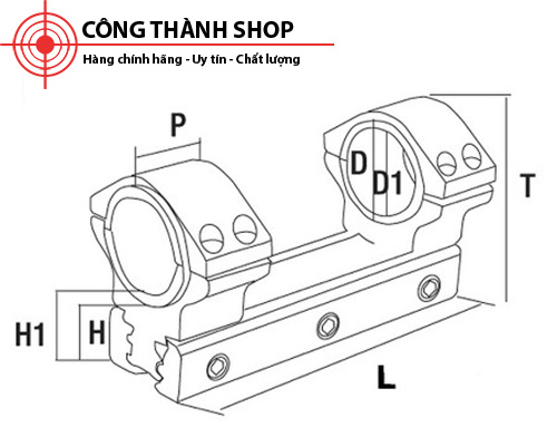 Chân ống ngắm liều khối đa năng Konus 7237