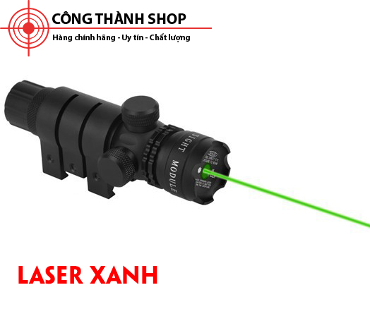 Ống ngắm laser xanh to 5mW 532nm gắn súng