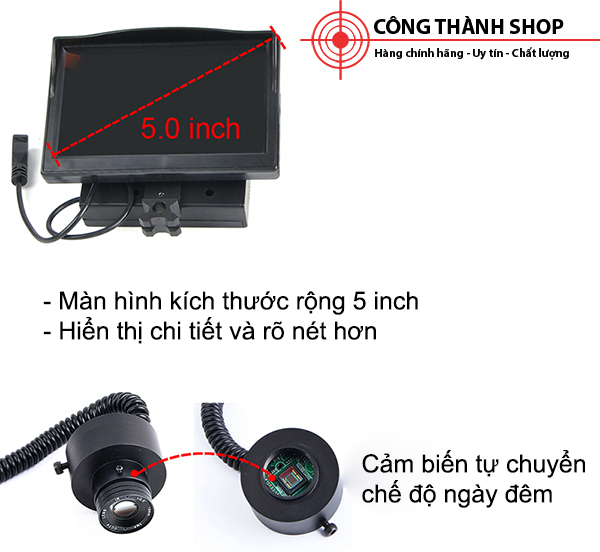 Camera nhìn đêm gắn ống ngắm