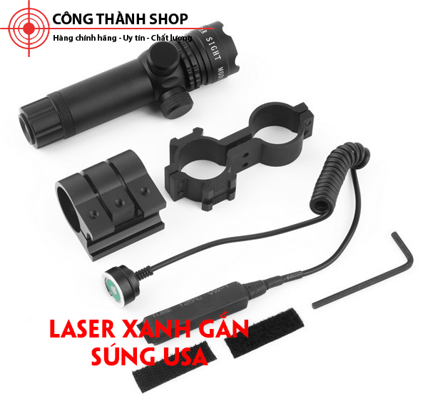 Laser xanh to 5mW 532nm gắn súng Airsoft